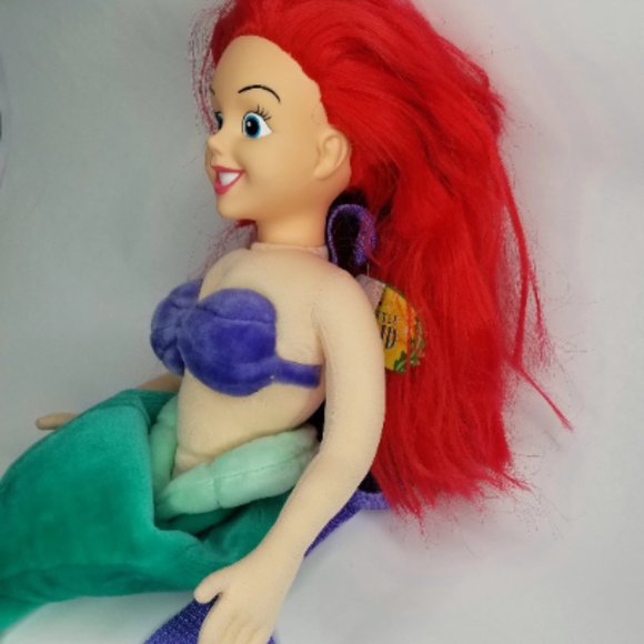 Rare Vintage Ariel Plush Backpack The Little Mermaid Disney 90s - Picture 6 of 10